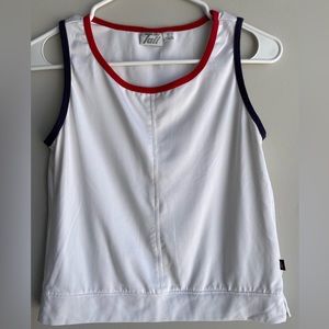 Tail red white and blue sleeveless tank top